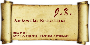 Jankovits Krisztina névjegykártya